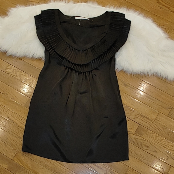 SUSANA MONACO SLEEVELESS RUFFLE SHIFT DRESS 8 - Picture 1 of 10